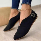 Niulatu Pointed Toe Suede Women Flats Shoes Woman Loafers Summer Fashion Sweet Flat Casual Shoes Women Zapatos Mujer Plus DJSE