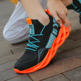 Niulatu Men's Blade Sneakers Lightweight Running Shoes Non-slip Comfort Tennis DJSE