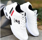Niulatu Men's PU Leather Autumn Shoes Boys Casual Sneakers Man Tennis 2025 Fashion Men White Trainers Wedges Sneakers Male Sport Shoes DJSE