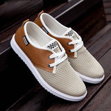 Niulatu Men Shoes Summer Brand Fashion Men Casual Shoes Lightweight Breathable Men Sneakers Lace Up Gray White Black Red Tenis Man Shoes 1024 DJSE