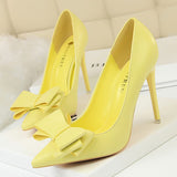 Niulatu Shoes Bow-knot Pumps Women High Heels 2025 Fashion Women Heels Lady Stiletto Shoes Wedding Shoes Classic Pumps Footwear DJSE