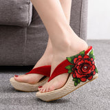 Niulatu Summer High Heel Slippers Woman Slippers Lady Home Slippers Casual Beach Flip Flops Thick Bottom Sandals Women Shoes DJSE