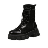 Niulatu Women Boots Black Sock Boots 2025 New Punk Gothic Women's Ankle Shoes Platform Shoes Women White Sock Boots Cool Ladies DJSE