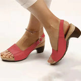 Niulatu Women Sandals 2025 Women Heels Sandals Summer Shoes For Women Peep Toe Platform Sandalias Mujer Elegant Medium Heel Shoes Female DJSE