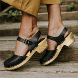 Niulatu Women Wedge Sandals Female Platform Boots Mid Heel Sandal Back Strap Casual Shoes Ladies Sandals Womens Shoes Plus Size DJSE