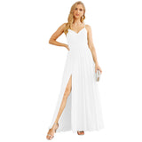Niulatu Strap Bridesmaid Dresses for Women Chiffon Long Formal Party Prom HZ1007