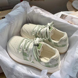 Niulatu Shoes Girls Platform Flat Casual Canvas Sports Shoes Women's Sneakers Summer Vulcanize Running Lolita Tennis Basket DJSE