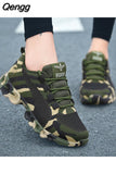 Niulatu Camouflage Fashion Sneakers Women Breathable Casual Shoes Men Army Green Trainers Plus Size 34-44 Lover Shoes DJSE