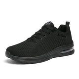 Niulatu Trendy Black Green Air Sneakers Men Shoes Non Slip Air Cushion Trainers Men Couple Flying Weaven Men Casual Sneakers DJSE