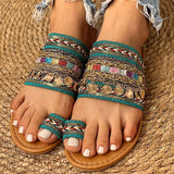 Niulatu Women Shoes Summer Greek Style Boho Folk-Custom Ladies Flat Slippers Casual Breathable Comfortable Beach Women Sandals DJSE