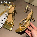 Niulatu 2025 Ankle Strap Women Sandals Fashion Brand Thin High Heel Gladiator Sandal Shoes Narrow Band Party Dress Pump Shoes DJSE