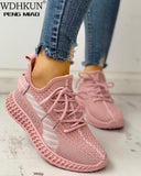 Niulatu Women Breathable Mesh Casual Shoes Female Fashion Sneakers Platform Women Vulcanize Shoes Chaussures Femme DJSE