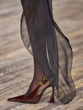 Niulatu Toe High Heels Shoes Women Sandals New Dress Party Shoes Summer 2025 Designer Slingback Walking Zapatos Femme Pumps DJSE