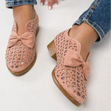 Niulatu New Fashion Bowtie Pointed Toe Women Flats Spring Shoes for Woman Platform Slip on Loafers Leather Drop Shipping 43 DJSE