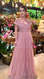 Niulatu Off The Shoulder A-line Evening Dress Glam Dress HZ1007