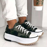 Niulatu Women Platform Canvas Sneakers Lace-Up High Top Female Casual Shoes Fashion Zebra Pattern Lace Up Lady Sports Boots DJSE