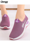 Niulatu Women's New Platform Sneakers Black Breathable Mesh Fashion Casual Women's Shoes Zapatillas Mujer Womens Shoes DJSE