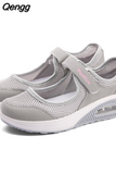 Niulatu Sneakers Women Fashion Mesh Breathable Casual Wedge Platform Hiking Shoes Female Tenis Feminino Zapatillas Mujer DJSE
