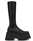 Niulatu Women Motorcycle Boots Strange Style High Heels Platform Woman Over The Knee High Boots Party Club Platform Boots Platform Shoes DJSE