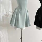 Sweet and niche summer temperament high waist design dress HZ1214
