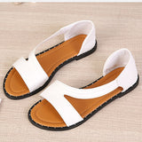 Niulatu Comfortable Slip-on Ladies Sandals New Rivet Casual Beach Shoes Women Flat Lightweight Open Toe Breathable Black Sandals DJSE