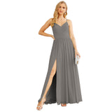 Niulatu Strap Bridesmaid Dresses for Women Chiffon Long Formal Party Prom HZ1007
