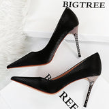 Niulatu Shoes Serpentine Woman Pumps Metal Stiletto High Heels 2025 New Designer Women Heels Sexy Party Shoes Lady Plus Size 43 DJSE