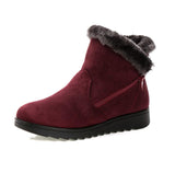 Niulatu Women 2025 Thick Plush Warm Snow Boots Women Zipper Comfortable Outdoor Ankle Boots Casual Cotton Shoes DJSE