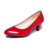 Niulatu Leather Low Heels Shoes Women Professional Shoes Ladies Shallow Mouth Work Shoes Elegant Ladies Office Shoes DJSE