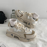 Niulatu Woman Vulcanize Shoes 2025 Autumn Platform Sneakers Breathable Mesh Ladies Footwear Casual Ladies Footwear DJSE