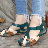 Niulatu 2025 Summer Women Sandals Shoes Fashion Women Walking Sandals Open Toe Shoes For Women Soft Plus Size Footwear DJSE