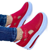 Niulatu Women Flats New Thick Soled Comfortable Shoes Women Hollow Out Women's Shoes Retro Sneakers Women Shoe Moccasins Plus Size Shoes DJSE