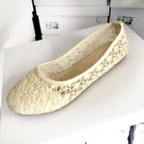 Niulatu Women Flats Bow Ballet Flats Shoes Women Fashion Slip On Cut Outs Flat Women Shoes Sweet Hollow Casual Shoes Breathble Flats DJSE