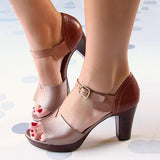 Niulatu Heel Ankle Strap Elegant Shoes Working Daily Shoes DJSE