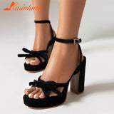 Niulatu Chunky Heels Sandals 2025 Brand New Spring Summer Fashion Ankle Strap comfy Walking Office Lady Woman Shoes DJSE