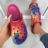 Niulatu womens sandals 2025 Summer Sandals Hollow Out Breathable Beach Slippers Flip Flops EVA Men and Women Couple's Porous Shoes DJSE