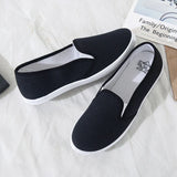 Niulatu 42 Women Sneakers Slip on Shoes Woman Flats Canvas Loafers Candy Color Casual Shoes Female White Shoes zapatos mujer89 DJSE