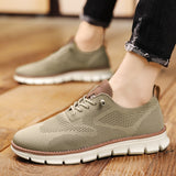 Niulatu Fashion Mesh Shoes Men Fashion Brand Footwear Breathable Mens Casual Shoes Flat Black White A4732 DJSE