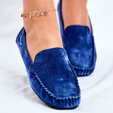 Niulatu Women Moccasins Shoes Ladies Slip on Loafers Casual Comfort Woman Sewing Suede Flats Female Soft Bottom Lightweight New DJSE
