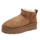 Niulatu Wool Comprehensive Anti-skid Snow Boots Women's Mini Short Boots Warm Winter Thickened Women's Shoes Botas Mujer DJSE