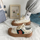 Niulatu Floral Woman Vulcanize Shoes Embroidery Fashion Zapatillas Mujer Casual Patchwork Students Daily Wear Sneakers DJSE