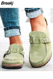 Niulatu Women Retro Shoes Slip on Mules Ladies Comfort Flats Female New Plus Size 43 Casual Men Summer Flat Clogs Zapatos Mujer DJSE