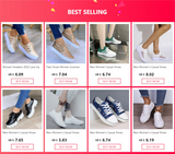 Niulatu Women Sneakers Slip on Zipper Thick Bottom Solid Color Vulcanized Shoes Casual Wedge Walking Flats Zapatillas De Mujer DJSE