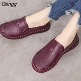 Niulatu Women Shoes Genuine Leather Loafers Women Casual Shoes Soft Comfortable Shoe Women Flats Spring Autumn New DJSE