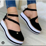 Niulatu Women's Sandals Tassel Casual Style Women's Shoes Women's Flat Shoes Summer Vulcanized Shoes Solid Color Thick Bottom DJSE