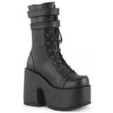 Niulatu Big Size 43 Round Toe Punk Cool Goth Chunky Lace Up Women's Boots Platform High Heeled Platform Autumn Shoes DJSE