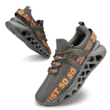 Niulatu Sneakers Casual Lace-up Breathable Couple Tenis Shoes Fashion Mesh Hard-wearing Blade Running Shoes for Men Plus Size DJSE