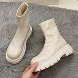 Niulatu New Arrive Platform Shoes Women Boots Round Toe Zipper Autumn Winter Fashion Ankle Female Ytmtloy Botines De Mujer Sexy DJSE