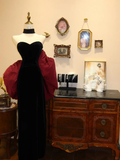 Niulatu Black White Off The Shoulder Mermaid Evening Dress Prom Dress HZ1007