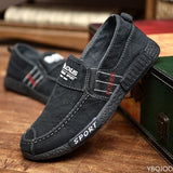 Niulatu on Men's Casual Shoes Rubber Solid Mens Canvas Shoes Lightweight Waterproof Male Flat Casual Sneakers DJSE